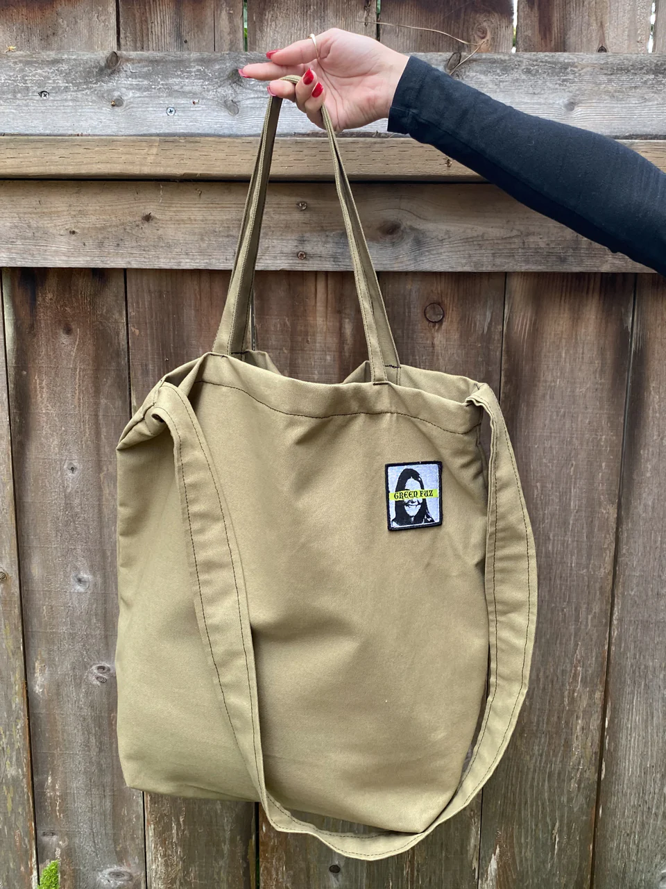GREEM FUZ BEACH CITY BAG BROWN ARMY ビーチシティバッグ ブラウン アーミー コットン製